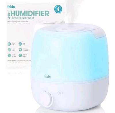 FridaBaby 3-in-1 Cool Mist Humidifier Diffuser Nightlight Auto Shut-Off