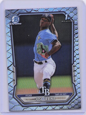 #ad #ad 2026 Bowman #BCP 81 Jose Urbina Chrome Prospects Reptilian Refractor $1.99