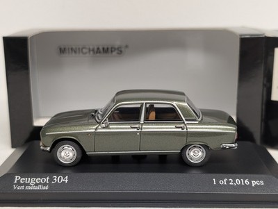 1:43 Minichamps Peugeot 304 green metallic NEU NEW