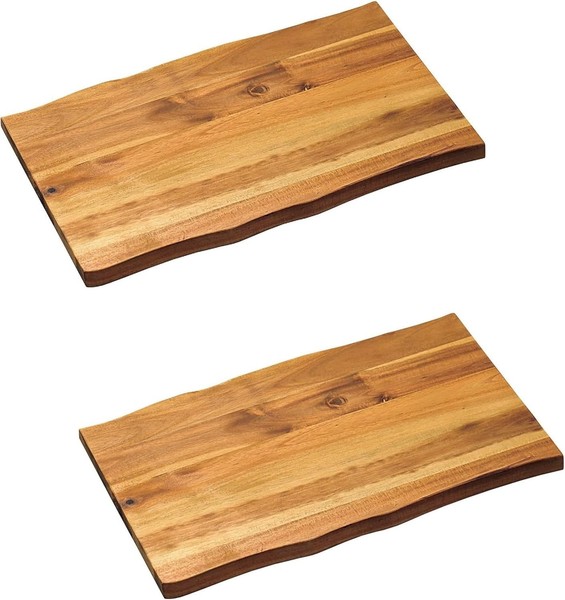 Neustanlo Schneid- Und Servierbrett 2Er Pack Akazienholz 45X27X2 Cm Robust-image