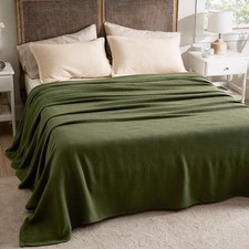 100 Cotton Blanket King Size for Bed Breathable Lightweight Soft Cozy 108x90