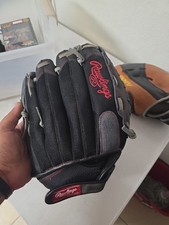 Rawlings Renegade 12.5 Inch Black Leather Baseball Glove R125BGS Zero Shock RHT