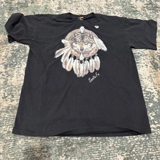 vintage Santa Fe wolf t-shirt Single Stitch XL Signal Sport Made In USA
