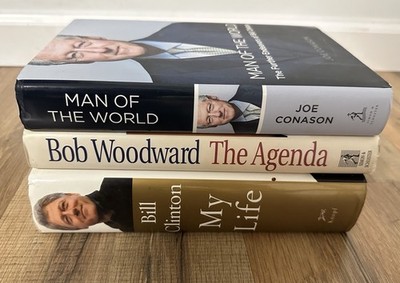 Bill Clinton Books HC/DJ My Life The Agenda Man of the World History President