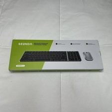 Seenda Bluetooth Keyboard Mouse Combo SKM64-2 Rechargeable Black Gray