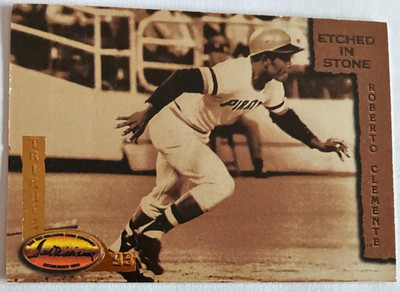 Roberto Clemente 1993 Ted Williams Etched In Stone Gold Parallel #ES8