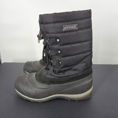 Ranger Men's Size 6 Winter Boots Black Tundra II Waterproof Insulated Snow