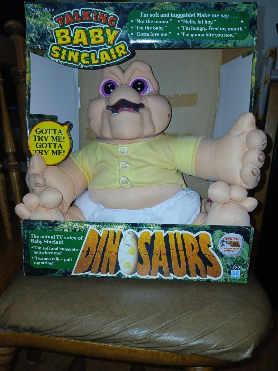 Hasbro Disney Talking Baby Sinclair 1991 Rare Toy - 7190 for sale