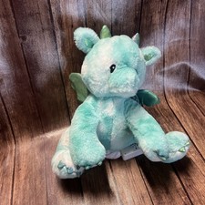 FAO Schwarz Glow Brights Plush 12" Dragon Lights Sounds Roars Sewn Eyes