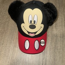 Disney Mickey Mouse Fluffy Ears Kids Baseball Hat Cap Toddler Size Disney Junior