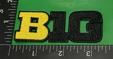 BIG 10 NCAA CONFERENCE IRON ON PATCH.  USA SELLER     Yellow/ Black