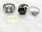 VINTAGE STERLING SILVER RING COLLECTION SUPER COOL MUST SEE LOT #F14