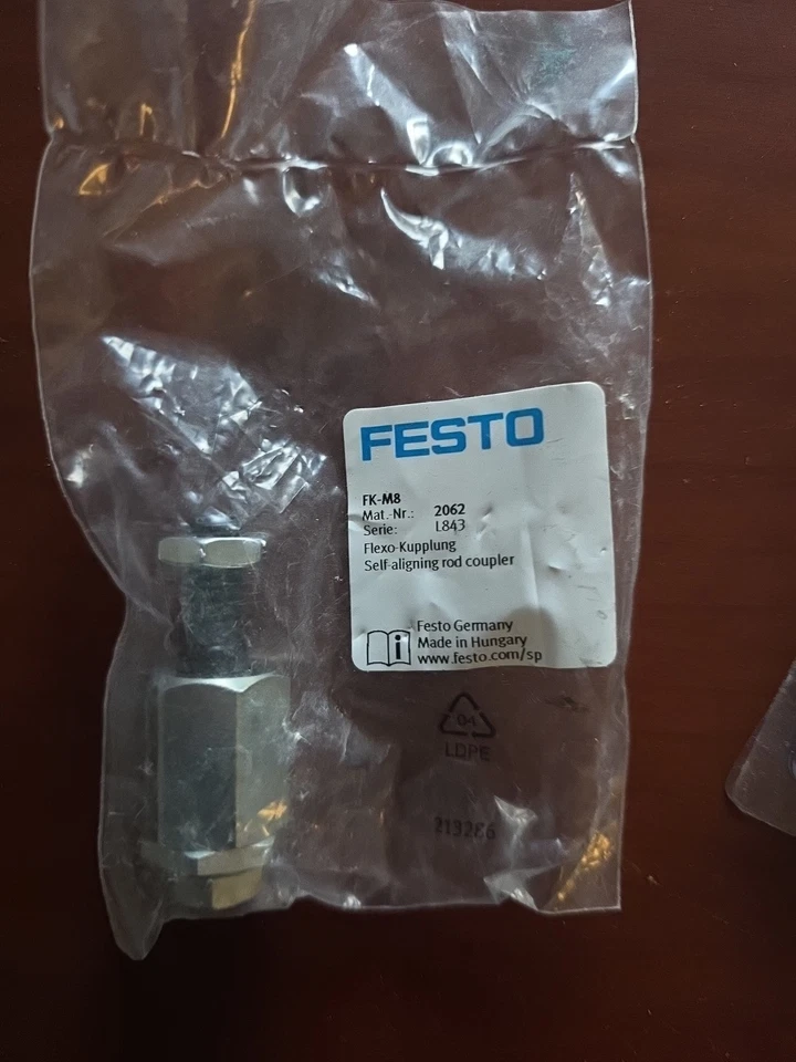 Festo 2062 FK-M8 Self-Aligning Rod Coupler NWB New In Bag - Image 2 of 4