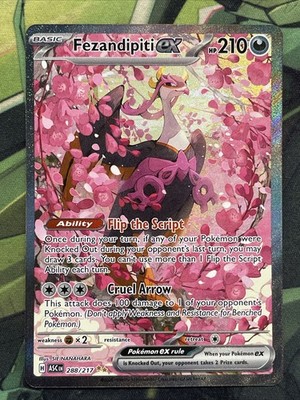 Pokémon TCG Fezandipiti Ex 288/217 Special Illustration Rare