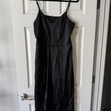 Express Black Midi Sleeveless Cocktail Dress Size Large L