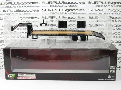 #ad 2025 SURPLUSgoodies Exclusive: Greenlight 1:64 Black GOOSENECK TRAILER #51651 $19.95