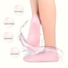 1 Pair Silicone Heel Socks for Women Cracked Feet Moisturizing Foot Care