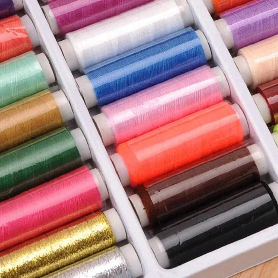 39PCS/Set Assorted Colorful Polyester Sewing Thread Spools - Image 3 of 4