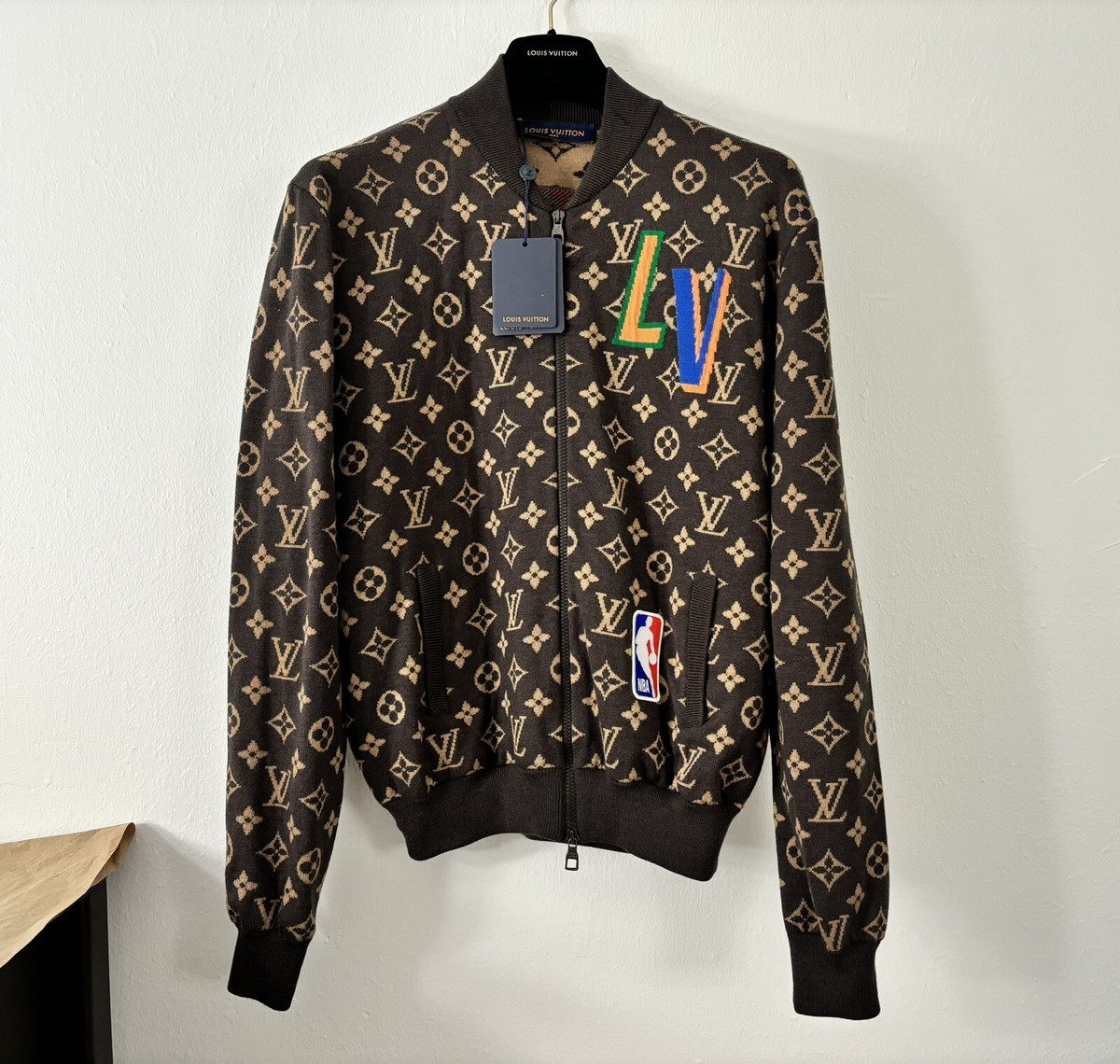 Brand New Louis Vuitton NBA Graphic Blouson Monogram Zip Up Brand New Louis Vuitton NBA Graphic Blouson Monogram Zip Up