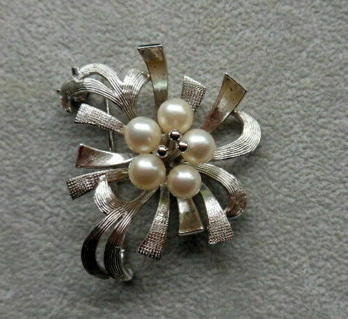 Spille antiche perla in argento