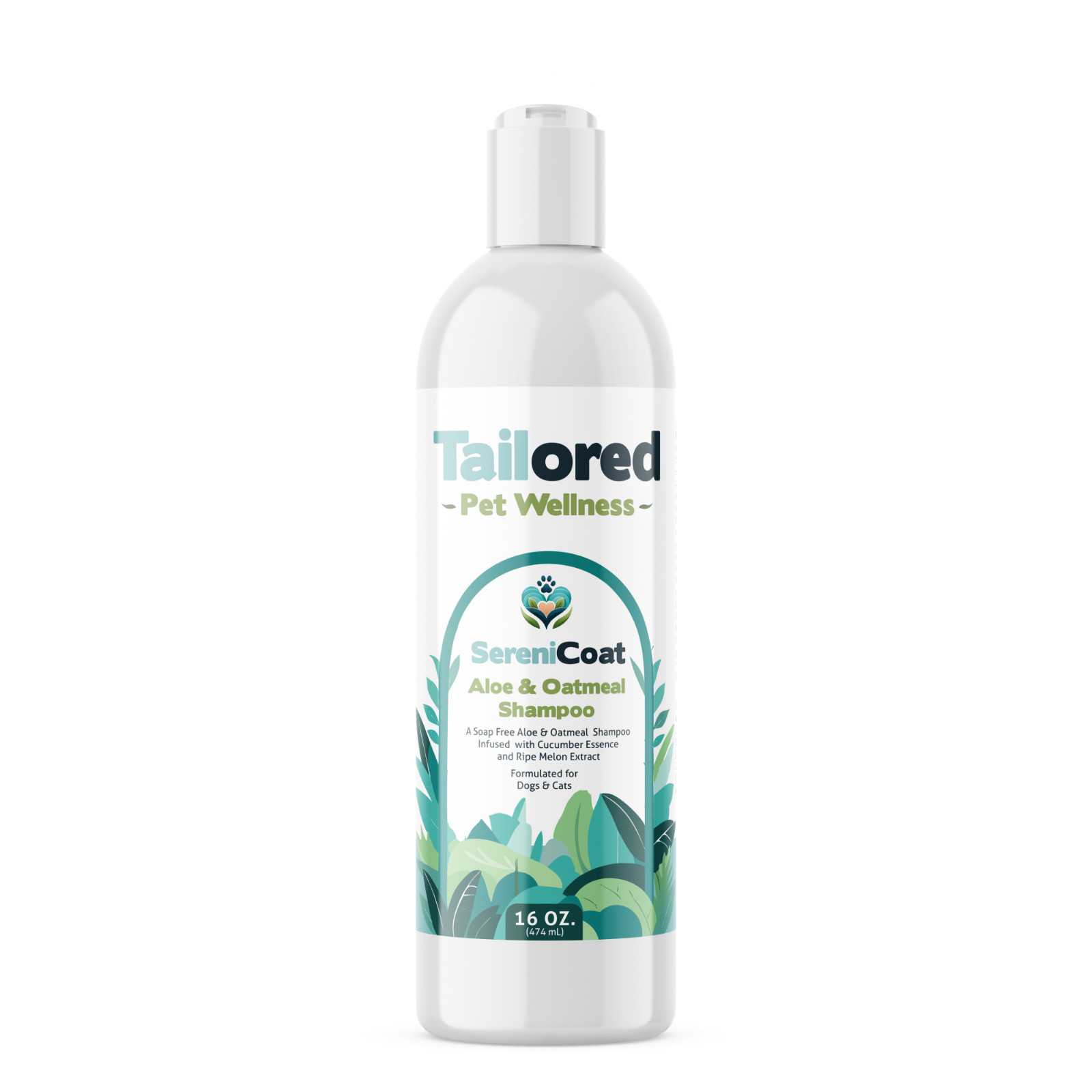 Aloe & Oatmeal Shampoo For Dogs - 16oz - Refreshing Cucumber Melon Fragrance NEW