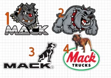 Mack Trucks 2 Pc HQ Waterproof Decal Sticker