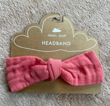 NWT Angel Dear Headband Pink Organic Cotton 12-24 Months