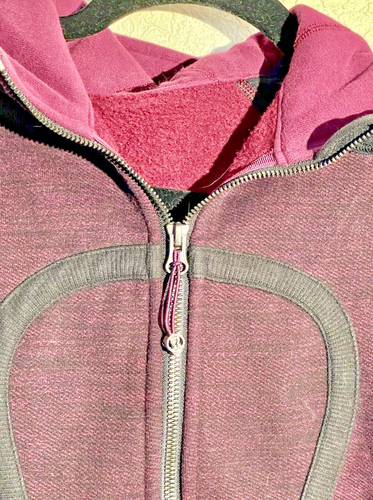 Lululemon Full Zip Scuba Hoodie Purple and Black Size Small LC - Picture 2 of 4