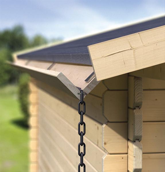 Holzdachrinne Verlangerung 2 M Fur Karibu Gartenhaus Satteldach Kdi Gunstig Kaufen Ebay