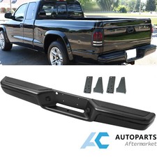 For 1997-2004 Dodge Dakota Rear Bumper Assembly Steel Bumper Texture Black For 1997-2004 Dodge Dakota Rear Bumper Assembly Steel Bumper Texture Black