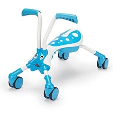 Scramblebug 4-Wheel Balance Bike For 1-3 Year Old Kids, Fold and Go, Tide,