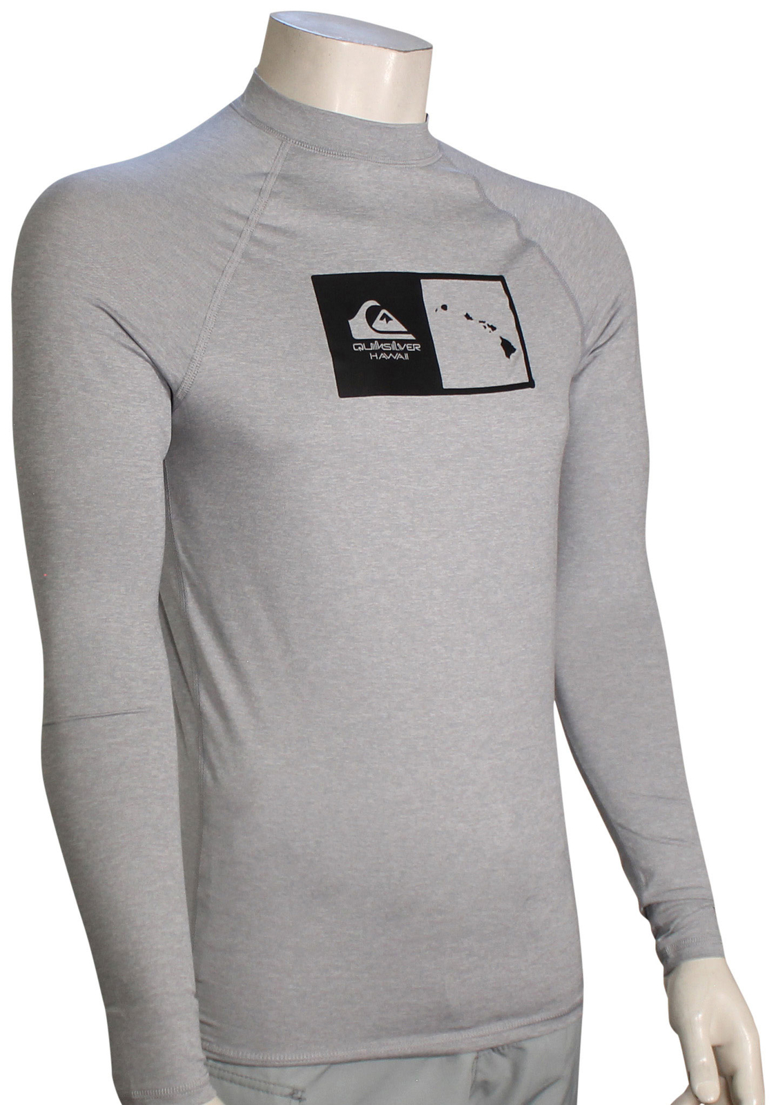 Рашгард Quiksilver Hawaii Double Down LS Sleet Heather новый 7990₽