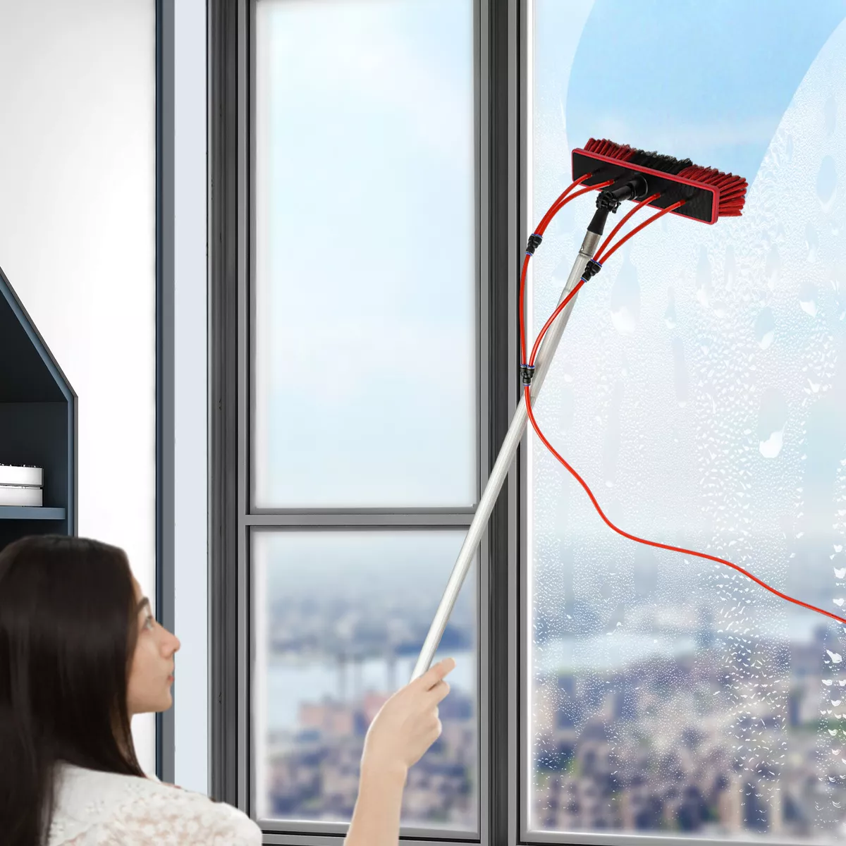 Water fed pole outlet
