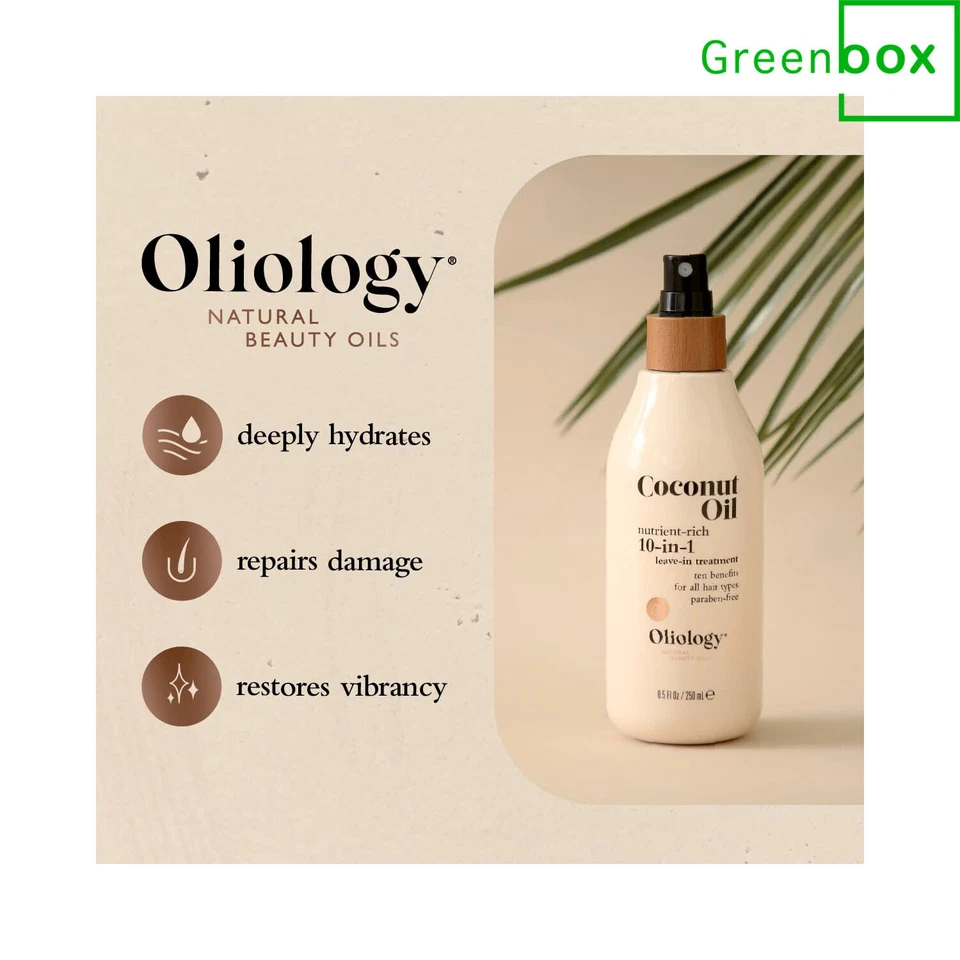 Aceite de coco Oliology rico en nutrientes 10 en 1 spray tratamiento capilar 8,5 oz Foto 4 de 4