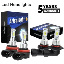 9005 H11 LED Headlight Bulbs High/Low Beam Kit 8000k White Super Bright 330000LM