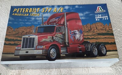 Italeri Peterbilt 377 A/E Semi Truck Model Kit (No. 740) 1:24 Scale Sealed Rebel