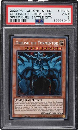 2003 YU-GI-OH! OBELISK THE TORMENTOR GBI-002 (EGP GOD CARD) PSA 10