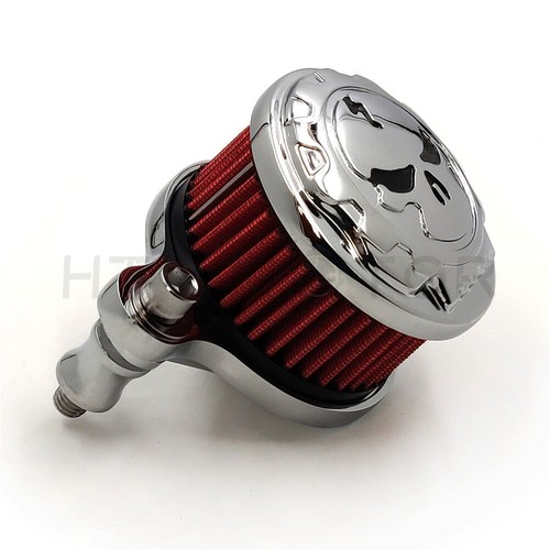 Skull Air Cleaner Intake Filter For Harley Sportster XL883 XL1200 1988-2015 Chro - Picture 9 of 9