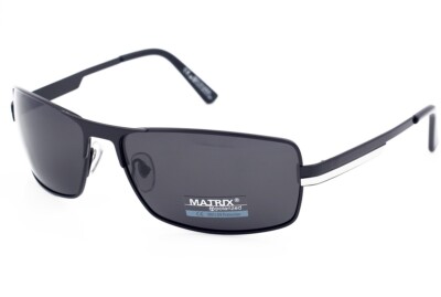 Matrix  stilvolle polarisierte Sonnenbrille für Männer Autofahren blendfreie graue Gläser Cat3
