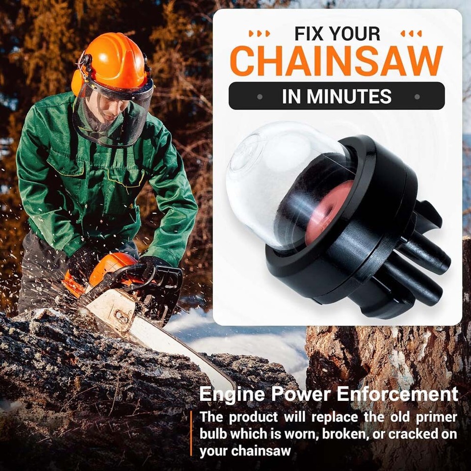 4x Snap In Primer Bulb For Poulan Ryobi Homelite Toro Craftsman Blower - Foto 3