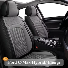 For Ford C-Max Hybrid/ Energi 2013-2018 PU Leather Car 5-Seat Covers Front&Rear