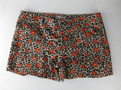 BANANA REPUBLIC Shorts 12 Cheetah Print Red Floral Leopard