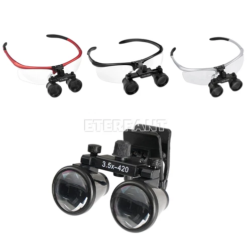 ETERFANT 3.5X Dental Medical HD/Optical/with Clip Binocular Magnifier Loupes