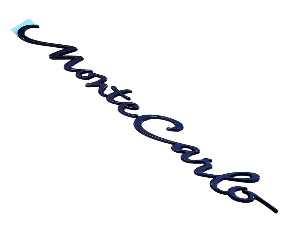 Nuevo emblema montado en panel cuarto azul GM 00-05 Monte Carlo genuino se adapta a derecha o derecha Foto 3 de 4