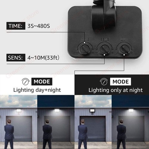 10W-400W Floodlight Outside Light Security Flood Motion Sensor LED Lights - Picture 7 of 19