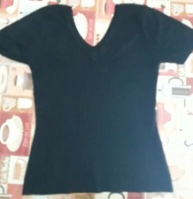 Lotto 1085 Top Maglietta Donna nera Just woman  Tg.M/L
