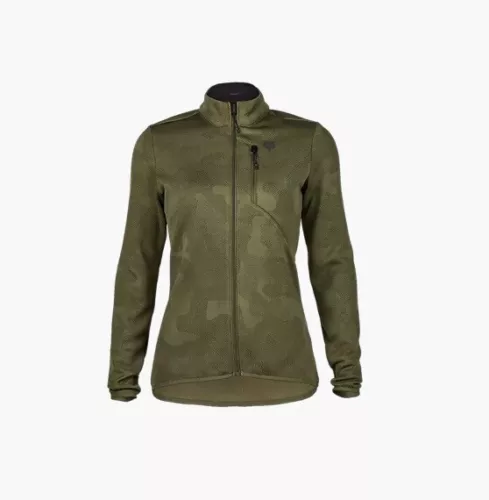 Fox Racing Womens Ranger Mid Layer Mountain Bike Jacket Green Small 31492-099-S