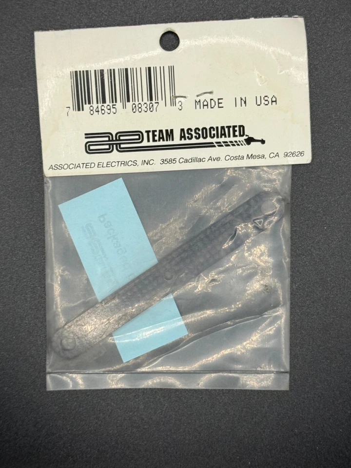 Team Associated Vintage 8307 Graphite Front Brace RC12LSS Pan Car - Image 2 of 2