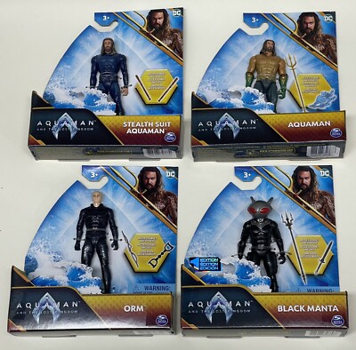Hero/Villain - 4pc DC Aquaman and The Lost Kingdom First 1st Edition 4  Figure 