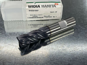 Carbide 0.02 Chamfer RH Cut TiAlN WIDIA Hanita I4C0750T400X VariMill I4C GP Roughing/Finishing End Mill 4-Flute 0.75 Cutting Dia 4 LOC 